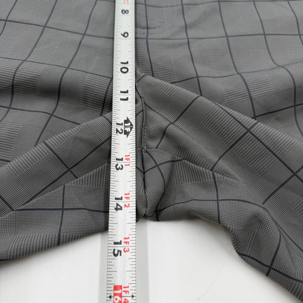 Callaway Mens Opti-Dri Golf Pants Grey Windowpane Plaid Stretch W40 L30 CGBF90N1 - Picture 6 of 9